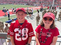 Do you think he'll ever realize how lucky he is?! 3rd Ohio State game for  this lucky 11 year old today thanks to Aunt Rachel Viveiros. Go BUCKS  🅾️🙌🏻❗️🅾️