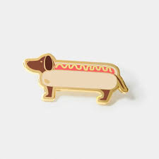 Literally A Hotdog 39 Lapel Hat Pin Enamel Pins Hat Pins Lapel Pins