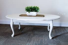 Oval Coffee Table Painted Annie Sloan S Old White Painted Coffee Tables Coffee Table Painted Table