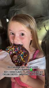 You can pick one treat a day…, Day 1 churros ✅, Day 2 ridiculously large  donuts, ice cream crepes, smoothies, ice cream 🤦🏽‍♀️ #disneyworld