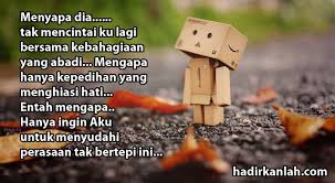 We did not find results for: Status Fb Paling Galau Sedih Patah Hati Karena Pacar Terbaru