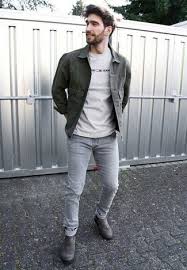Be it formal shoes for weddings, hiking boots for camping trips or sneakers for a casual outing, there's a pair for every occasion. Olive Denim Jacket With Charcoal Shoes Outfits For Men 4 Ideas Outfits Lookastic