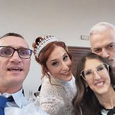 🧡🎁 Ieri Fiori d'Arancio per 🧡Chiara della 4a squadra ed Eugenio 🧡🥳  Festa e sirene dopo il SI 😃🥳