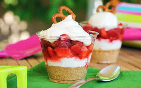 Did you scroll all this way to get facts about summertime desserts? Summertime Delights 20 Minute Strawberry Pretzel Dessert Cups