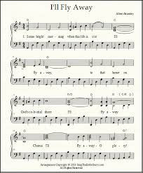 Piano =waltz in a minor and fur elise! I Ll Fly Away Chords Lyrics Sheet Music