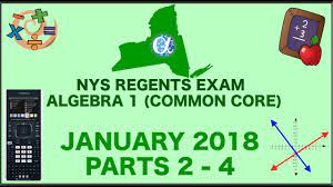 We did not find results for: Nys Algebra 1 Common Core January 2018 Regents Exam Parts 2 4 Answers Youtube