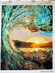 Here is our selection of some fun ideas and activities on painting for. Diy Paint By Numbers Art Surf At Sunset