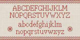 The font was designed with special kerning, allowing the ability on certain letter combos. Christmas Font Knitted Latin Alphabet On Seamless Knitted Pattern With Snowflakes And Fir Stock Vector Illustration Of Fashion Sign 81854149