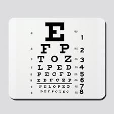 Eye Chart Mouse Pads Cafepress