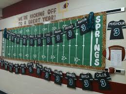 Pin By Maggie Stewart On Diy Crafts Sports Theme Classroom School Sports Theme Football Bulletin Boards
