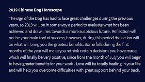 Dog Chinese Horoscope 2019 Horoscope Dog Horoscope Dog Signs