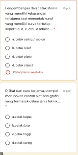 Dilihat dari cara kerjanya, stempel merupakan contoh alat seni grafis yang termasuk dalam jenis teknik. Jawab Ya Tolong Secepatnya Okeeee Kasi Jawaban Yang Bener Terimakasih Brainly Co Id