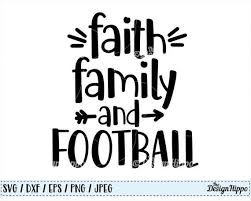 Faith Family Football Svg Faith Family And Football Svg Etsy How To Make Tshirts Create T Shirt Football Mom