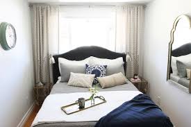 Bedroom Makeover By The Inspired Room Small Space Small Bedroom Makeover Small Guest Bedroom Small Bedroom