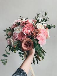 Want to know how to make a bouquet just like this one? Bridal Bouquet Carnations Roses Hobbies Toys Stationery Craft Flowers Bouquets On Carousell