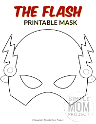 Coloring worksheet guides children about how to draw pictures. The Flash Free Printable Mask Template Face Masks For Kids Mask For Kids Mask Template Printable