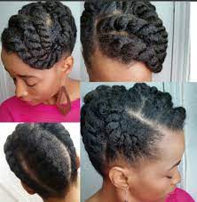 Flat Twist Updo Natural Hair Twists Flat Twist Hairstyles Natural Hair Updo
