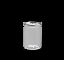 4oz clear can with Aluminum Peel-Off Lid and Plastic Lid ...