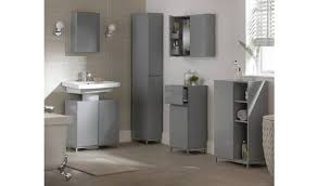 Available in 400 to 900mm widths choose from our range of high gloss and scandinavian inspired bathroom designs. Buy Argos Home Gloss Single Unit Grey Freestanding Bathroom Cabinets Argos