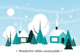 Download Free Flat Design Vector Winter Landscape Svg Eps Uidownload