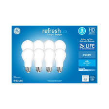 12000+ vectors, stock photos & psd files. Ge Refresh 60 Watt Eq A19 Daylight Dimmable Led Light Bulb 8 Pack In The General Purpose Led Light Bulbs Department At Lowes Com