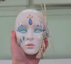 Creepy ceramic mask