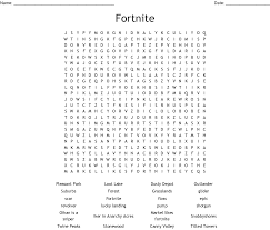 Generate your unique font for fortnite username and copy it. Fortnite Word Search Wordmint