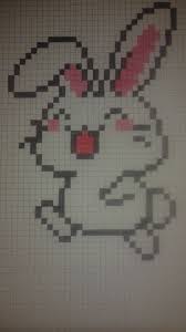 Les Brico D Elo Coloriage Pixel Dessin Pixel Pixel Art Lapin