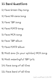 Think you know a lot about halloween? 11 Band Questions With Mcr P Atd Top Nirvana Green Day