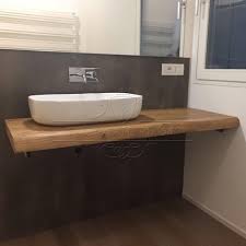 Mobili bagno su misura in rovere taglio grezzo mobile bagno in legno massello con corteccia naturale vista verniciati anti acqua idrorepellenti. Mensola Mobile Bagno In Legno Massello Naturale Giorgia Falegnameria900 Mobili In Legno Su Misura