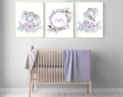 Purple Nursery Etsy