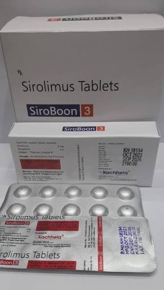 Siroboon 3 Mg Sirolimus Tablets at ₹ 2190/stripe | Sirolimus Tablets in Nagpur | ID: 2852997716655