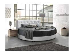 Letto tondo con diamentro 210 cm. Letto Tondo Testata Capitonne Similpelle Bianco Claudian