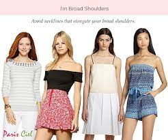 How To Minimize Broad Shoulders For Women Paris Ciel En Broad Shoulders Everyday Dresses Inverted Triangle Fashion