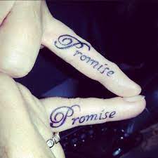 A matching tattoo is also a fantastic way to commemorate a special experience the two of you have shared. 15 Couples Matching Wedding Tattoos Visually Honoring Their Marriage Vows Promise Tattoo Couple Tattoos Friend Tattoos