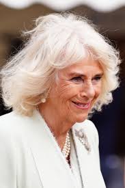 Regina Camilla: foto dei suoi divertenti capelli al vento