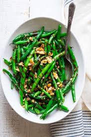 Balsamic Green Beans With Walnuts Recipe Green Bean Recipes Thanksgiving Side Dishes Healthy Vegetable Sides