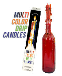 12- Pack Multi - Color Drip Candles | Rainbow Drip Color | 12 Packets -  Etsy UK