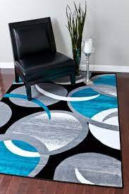 2062 Turquoise Contemporary Rugs Living Room Area Rugs Colorful Rugs Bedroom