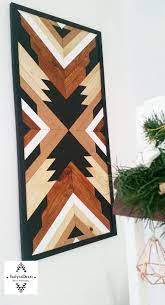Wood Wall Art Aztec Wall Hanging Art Geometric Art Boho Wall Art Canvas Geometric Wood Art Gift Wood By Jud Wood Wall Art Diy Wood Wall Art Wood Art