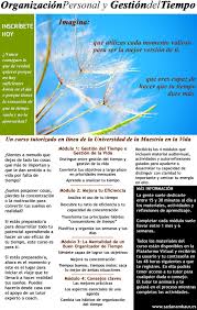 Organizacion Personal Y Gestion Del Tiempo Gestion Del Tiempo Aprendizaje Gestion