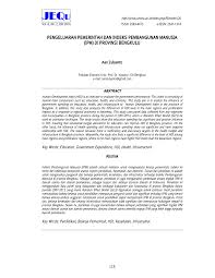 Pdf Pengeluaran Pemerintah Dan Indeks Pembangunan Manusia Ipm Di Provinsi Bengkulu