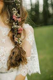 9 Stunning Flower Braids Pretty Enough To Wear To Your Wedding Wedding Hair Flowers Wedding Hairstyles Flowers In Hair