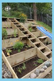 Hillside Landscaping With Rocks Herbs To Grow In Terrace Garden Porch Herb Garden Decks Raised Garden Beds Diy Sloped Garden Sloped Backyard
