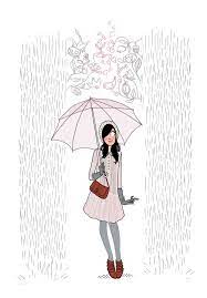 Happy Raining Margaux Motin Mouton Dessin Art De Parapluie Illustration Mignonne