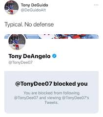 Received via trade from vegas golden knights with 2022 4th round. Your Friendly Feminist Neighborhood Hockey Blog There S A Tony Deangelo Parody Account On Twitter