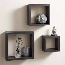 Get Chokor Set Of 3 Square Wall Shelves 92 Black Online In Pakistan On Goto At Best Price Floating Shelves Living Room Floating Shelves Cube Shelves