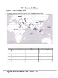 T1 Bab 5 Tamadun Awal Dunia Word Pdf
