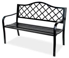 Wilson Fisher Black Wyndham Gate Pattern Garden Bench Big Lots Iron Patio Furniture Wrought Iron Patio Furniture Cast Iron Garden Bench