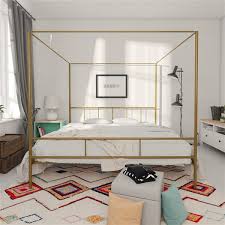 Check spelling or type a new query. Novogratz Marion Canopy Bed King 73 In X 78 In X 82 5 In Gold 4195249n Rona